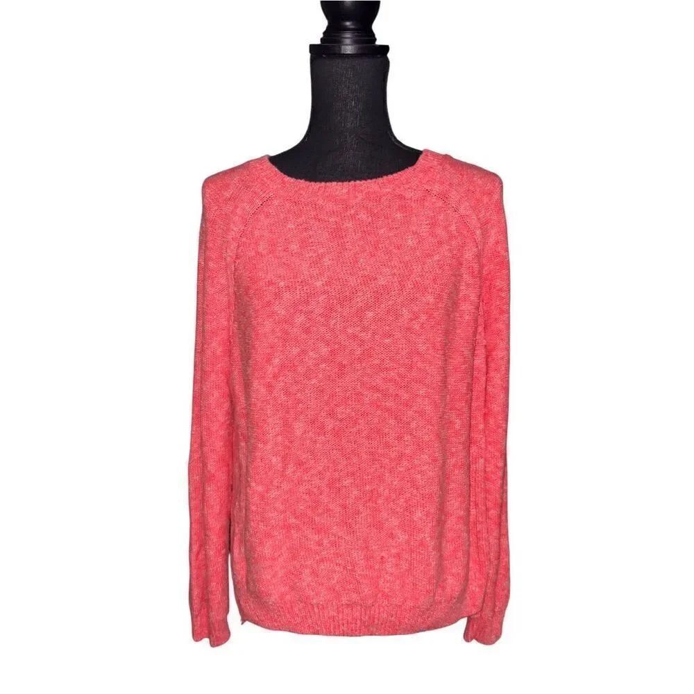 TopShop Marled Open Back Sweater